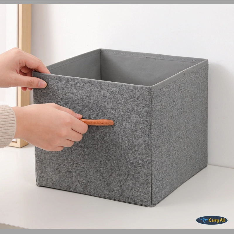 CUBO ORGANIZADOR PLEGABLE DE TELA CLOSET CESTA ROPA VARIOS ACCESORIOS - 8