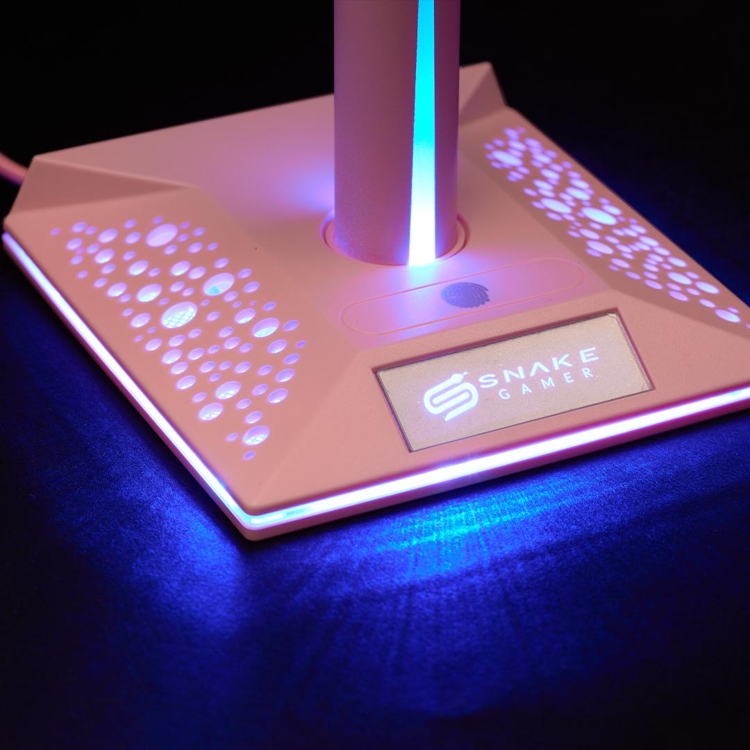 SOPORTE SNAKE GAMER AUDÍFONOS NAJASH PINKKER NJ395 RGB USB - 4