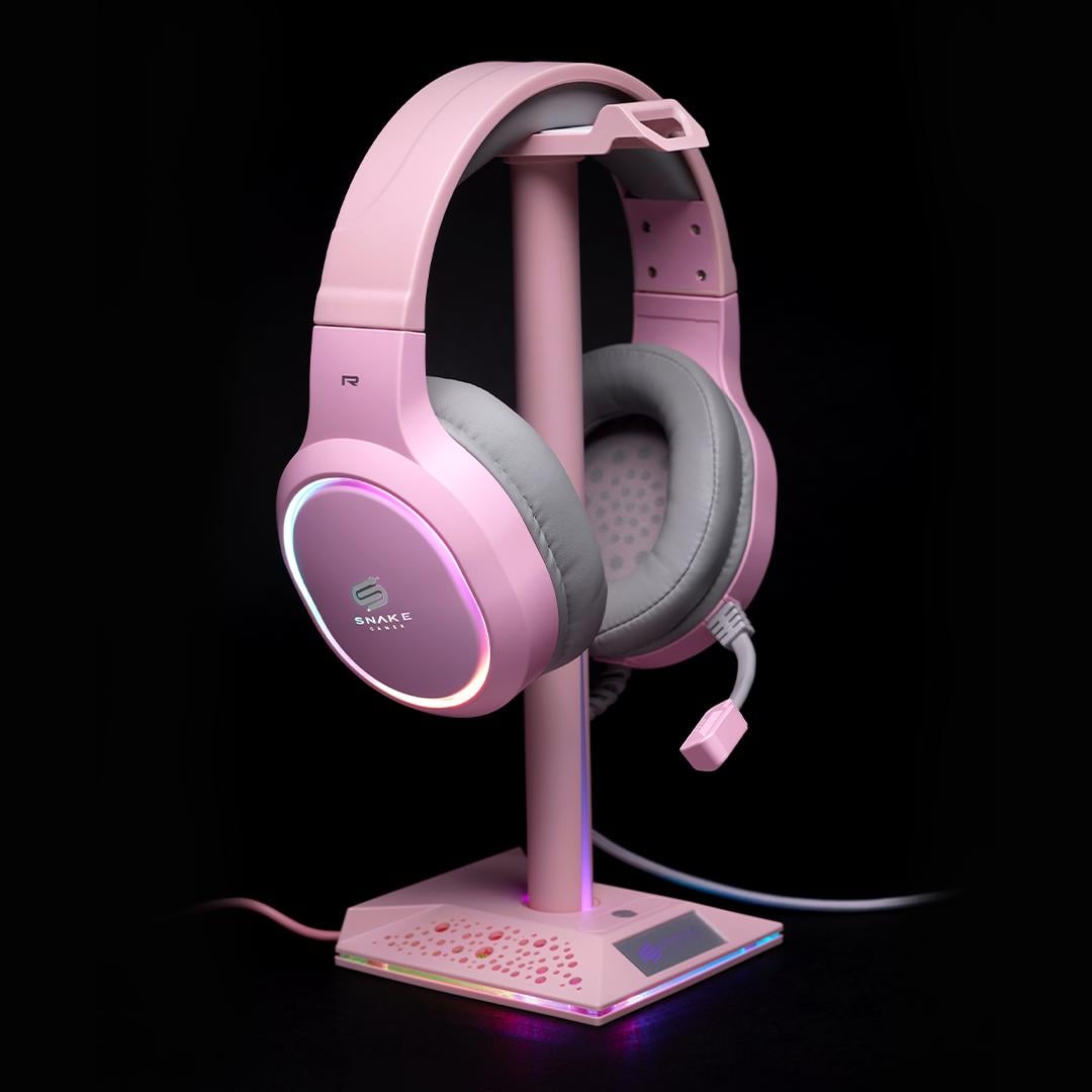 SOPORTE SNAKE GAMER AUDÍFONOS NAJASH PINKKER NJ395 RGB USB - 5