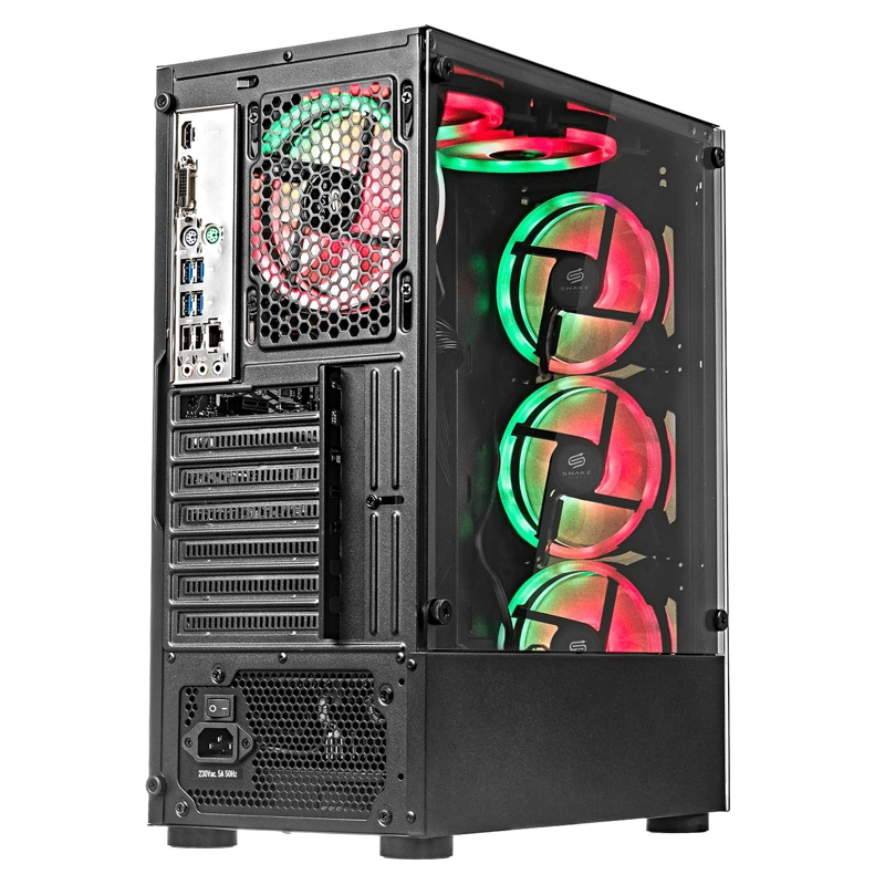 PC GAMER VIBORA BLACK V3 AMD RYZEN 5 5600, RTX 3050, SSD 500GB, RAM 16 GB | SNAKE GAMER - 6