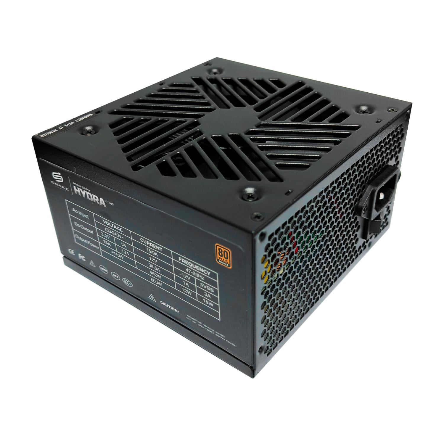 FUENTE DE PODER HYDRA ATX 600W CERTIFICADA 80 PLUS BRONZE - 2