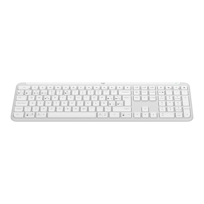 Teclado Inalámbrico Logitech Signature Slim K950 Blanco Español Bluetooth USB - 1