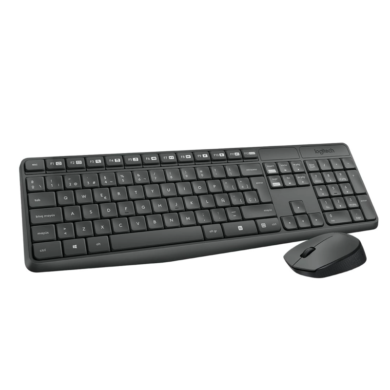 COMBO TECLADO Y MOUSE INALAMBRICO LOGITECH MK235, USB - 1