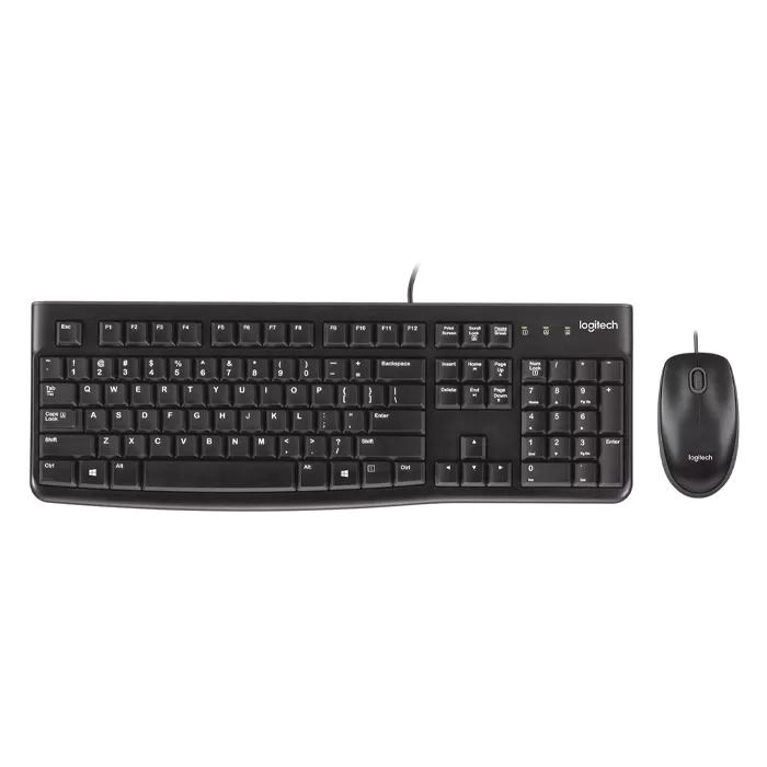 Kit Teclado y Mouse Logitech MK120 Alambrico USB Español Negro 920-004428 - 1