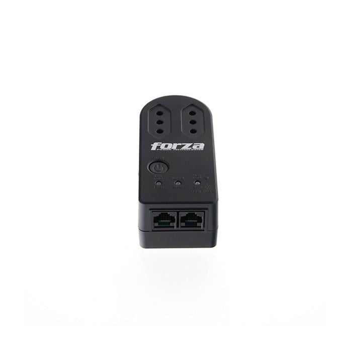 PROTECTOR DE VOLTAJE FORZA ZION FVP-1202N-C 1500W 220V 2 ENCHUFES NEGRO - 2