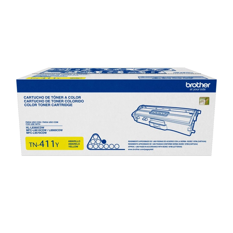CARTUCHO DE TONER BROTHER TN411Y AMARILLO 1.800 PAGINAS - 2