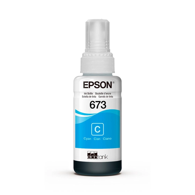 BOTELLA DE TINTA EPSON T673 CIAN (T673220-AL) - 1