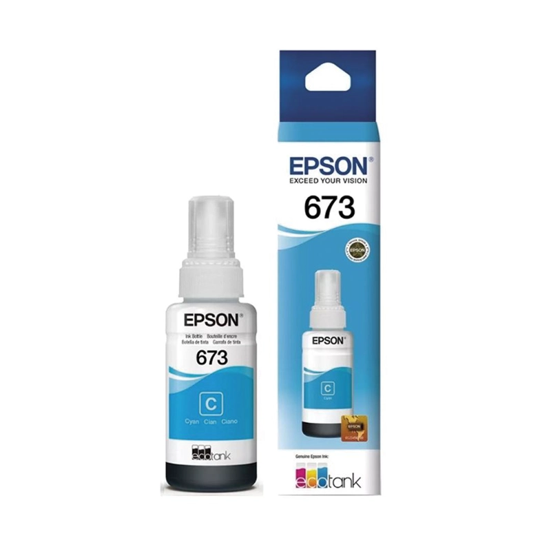 BOTELLA DE TINTA EPSON T673 CIAN (T673220-AL) - 2