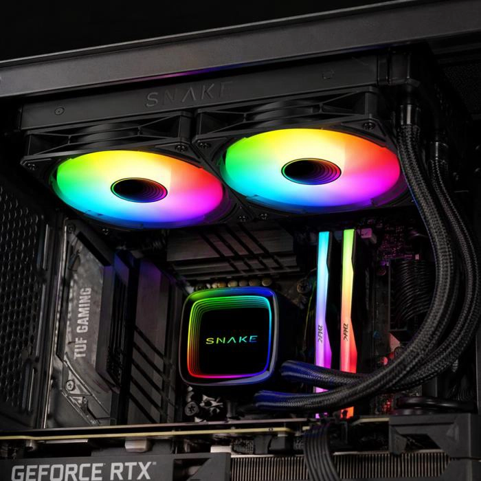 REFRIGERACION LIQUIDA SNAKE LEVIATHAN 240 RGB 240MM (RLL240-1) - 3