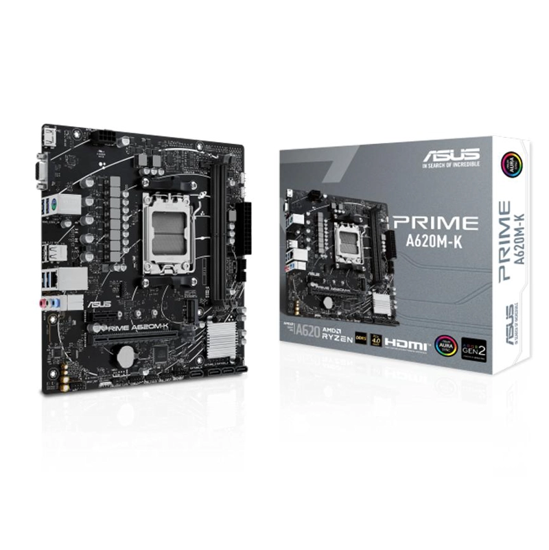 PLACA MADRE ASUS A620M-K PRIME AMD MICRO ATX DDR5 PCIE 4 M.2 - 1