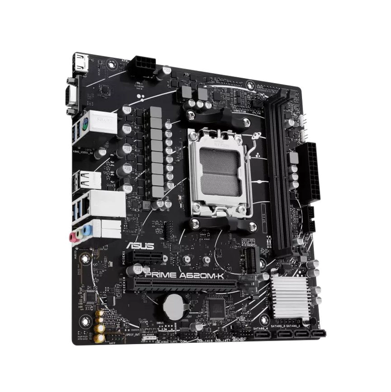 PLACA MADRE ASUS A620M-K PRIME AMD MICRO ATX DDR5 PCIE 4 M.2 - 3