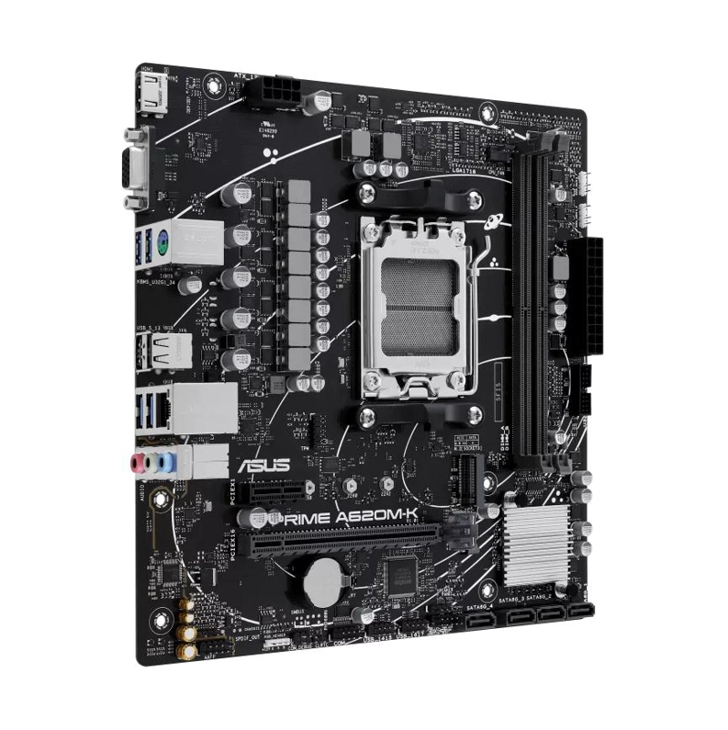 PLACA MADRE ASUS A620M-K PRIME AMD MICRO ATX DDR5 PCIE 4 M.2 - 4
