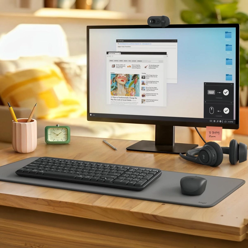 TECLADO INALAMBRICO LOGITECH K250 COMPACT ESPAÑOL BT GRAFITO - 7