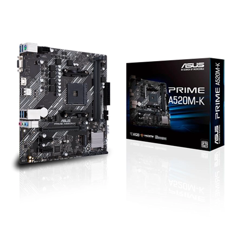 PLACA MADRE ASUS A520M-K PRIME AMD MICRO ATX DDR5 PCIE 3 M.2 - 1