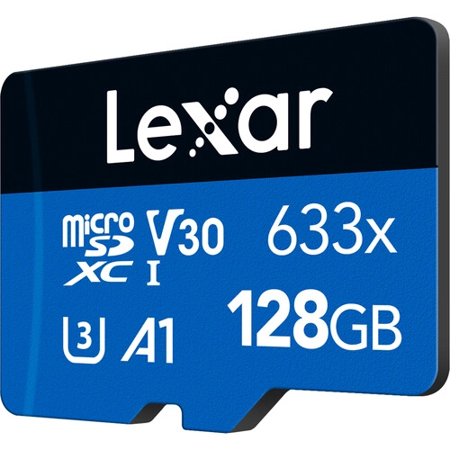 TARJETA MICRO SDXC LEXAR 128GB HIGH PERFORMANCE UHS-I 633X C10 U3 - 3
