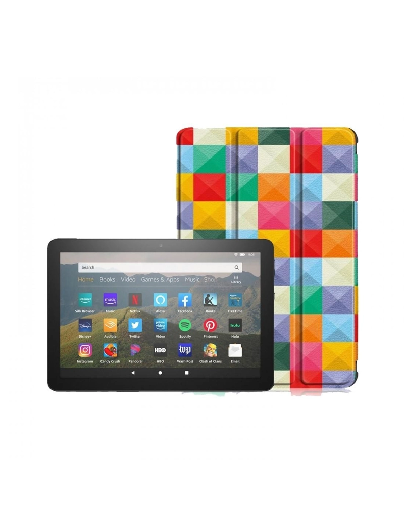 FUNDA FIBRA FIRE HD8 DISEÑO ROJO - 1
