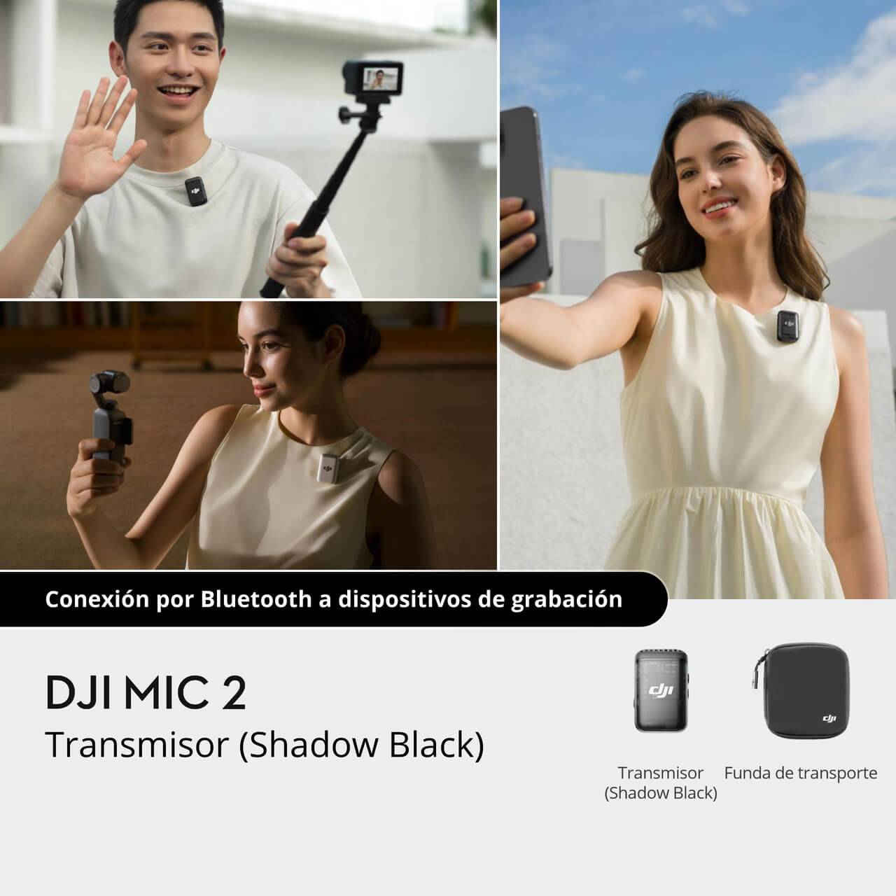 MICROFONO DJI MIC 2 TRANSMITTER PEARL WHITE - 8
