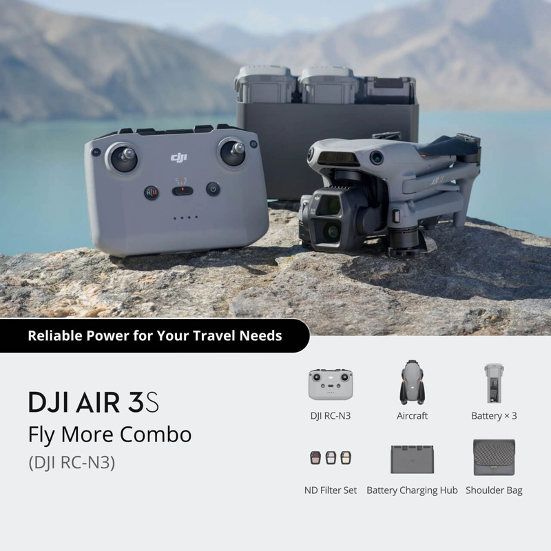 DRONE DJI AIR 3S FLY MORE COMBO RC-N3 - 3