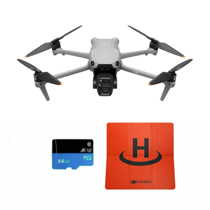 DRONE DJI AIR 3S FLY MORE COMBO (DJI RC-N3) + LANDING  + MEMORIA 64GB - 1