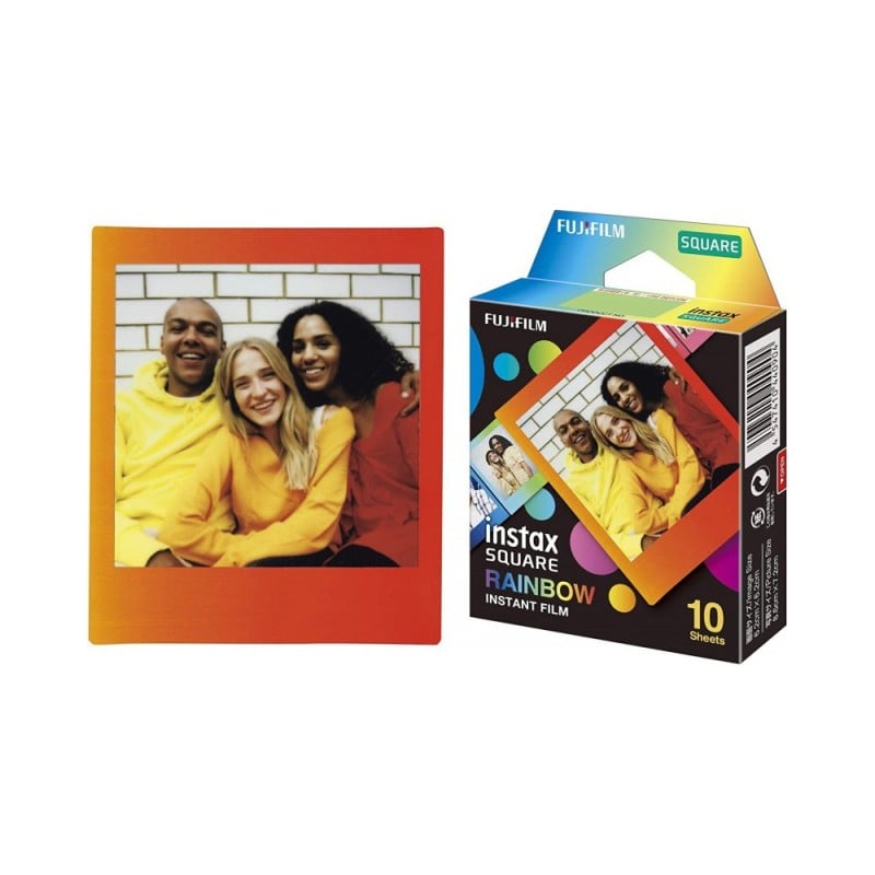 PELICULA INSTANTANEA FUJIFILM INSTAX SQUARE RAINBOW 10 FILMS - 1