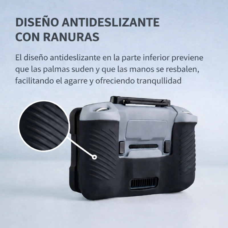 DJI RC PRO 2 FUNDA SILICONA Y PROTECTOR DE PANTALLA NEGRO - 2