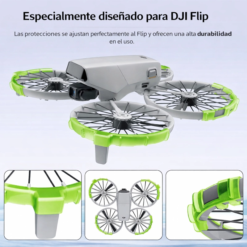 PARACHOQUES ANTICOLISION PARA HE LICE DJI FLIP (GRIS) - 3