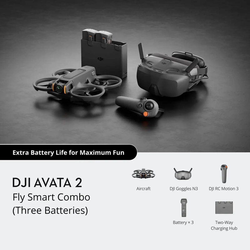 DJI AVATA 2 FLY SMART COMBO (THREE BATTERIES) - 3