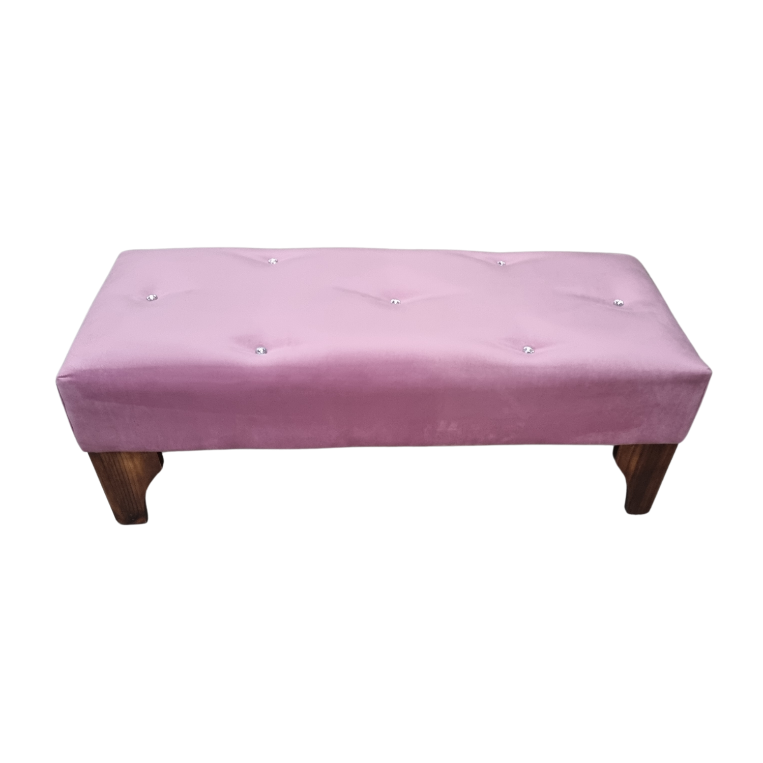 BANQUETA MUEBLES RIMAR BOTONE PALO ROSA DIAMANTE - 1