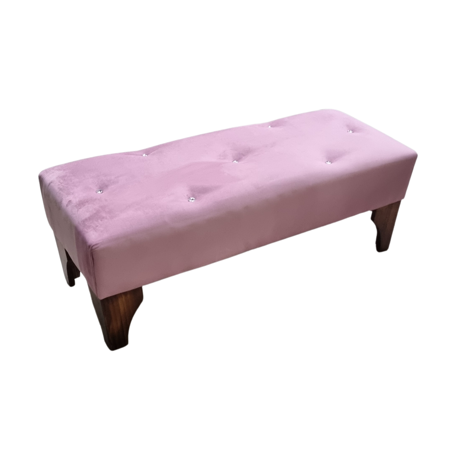 BANQUETA MUEBLES RIMAR BOTONE PALO ROSA DIAMANTE - 2
