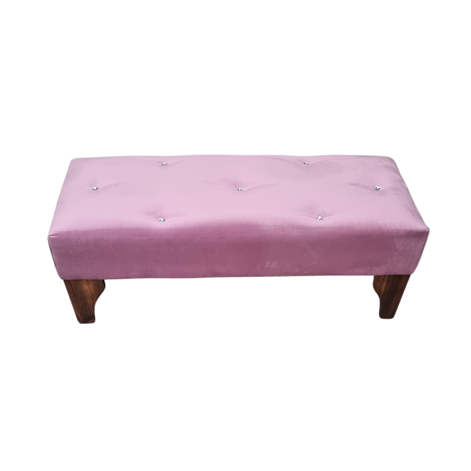 BANQUETA MUEBLES RIMAR BOTONE PALO ROSA DIAMANTE - 5