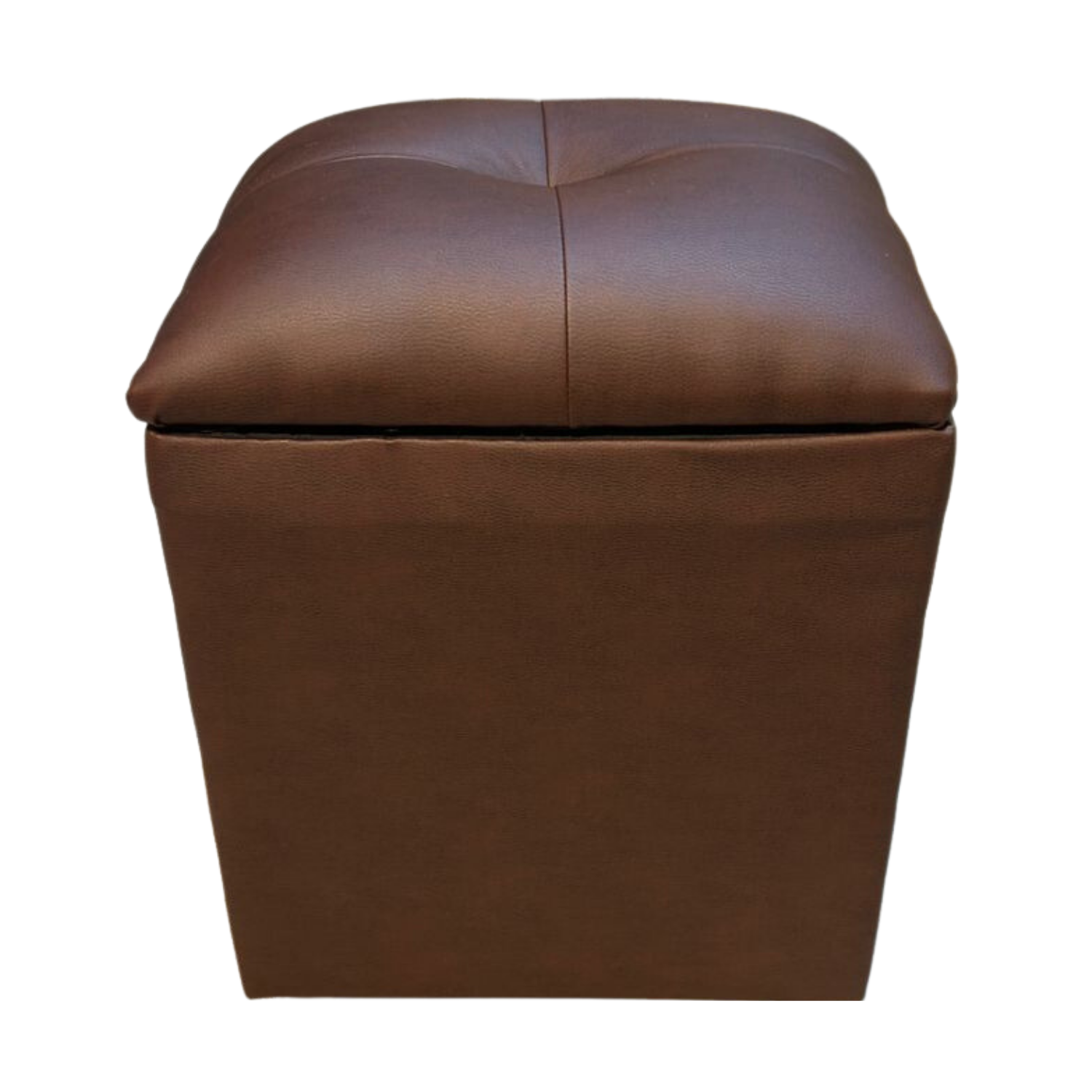 POUF MUEBLES RIMAR CAFE BAUL CHOCOLATE ECO CUERO - 5