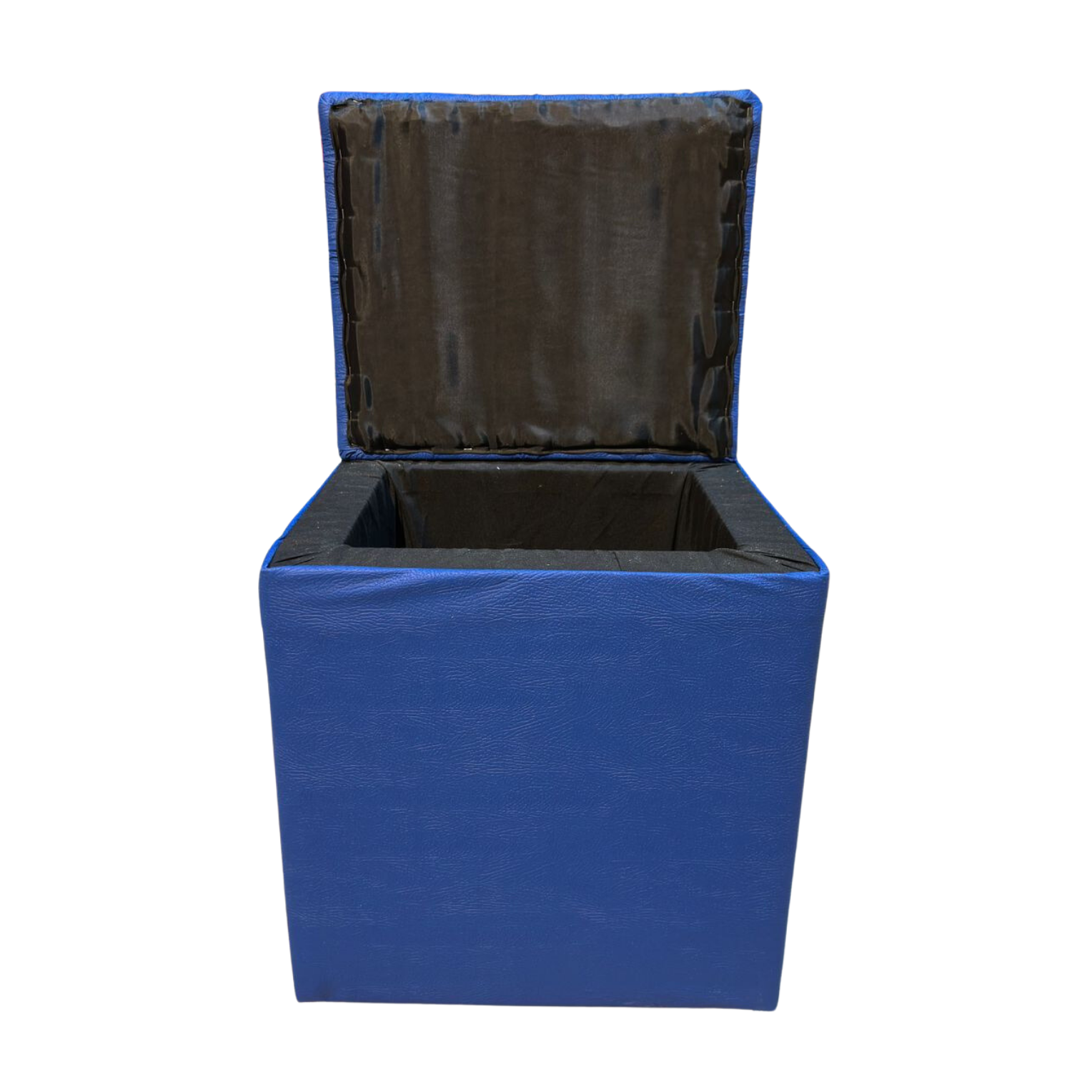 POUF MUEBLES RIMAR AZUL BAUL ECO CUERO - 5