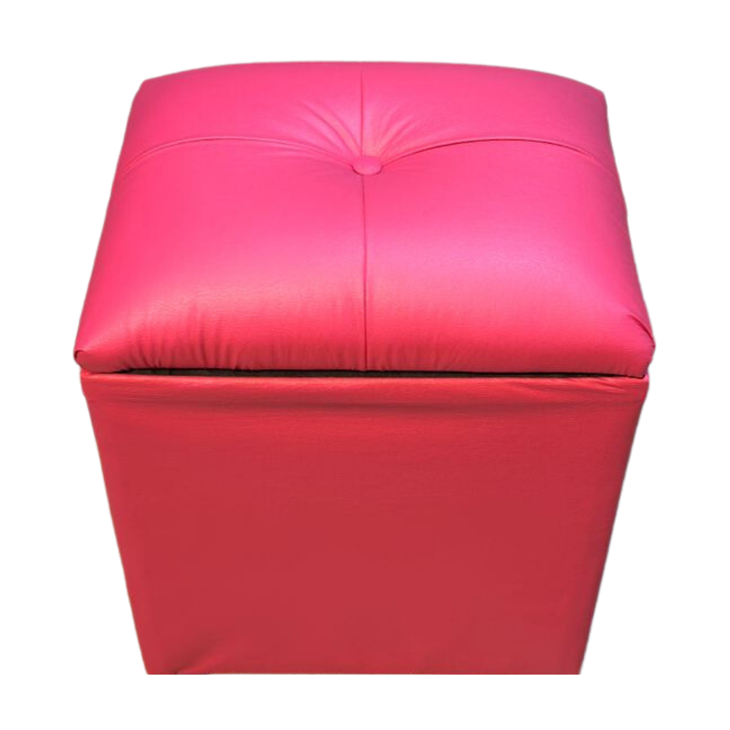 POUF MUEBLES RIMAR FUCSIA BAUL ECO CUERO - 4