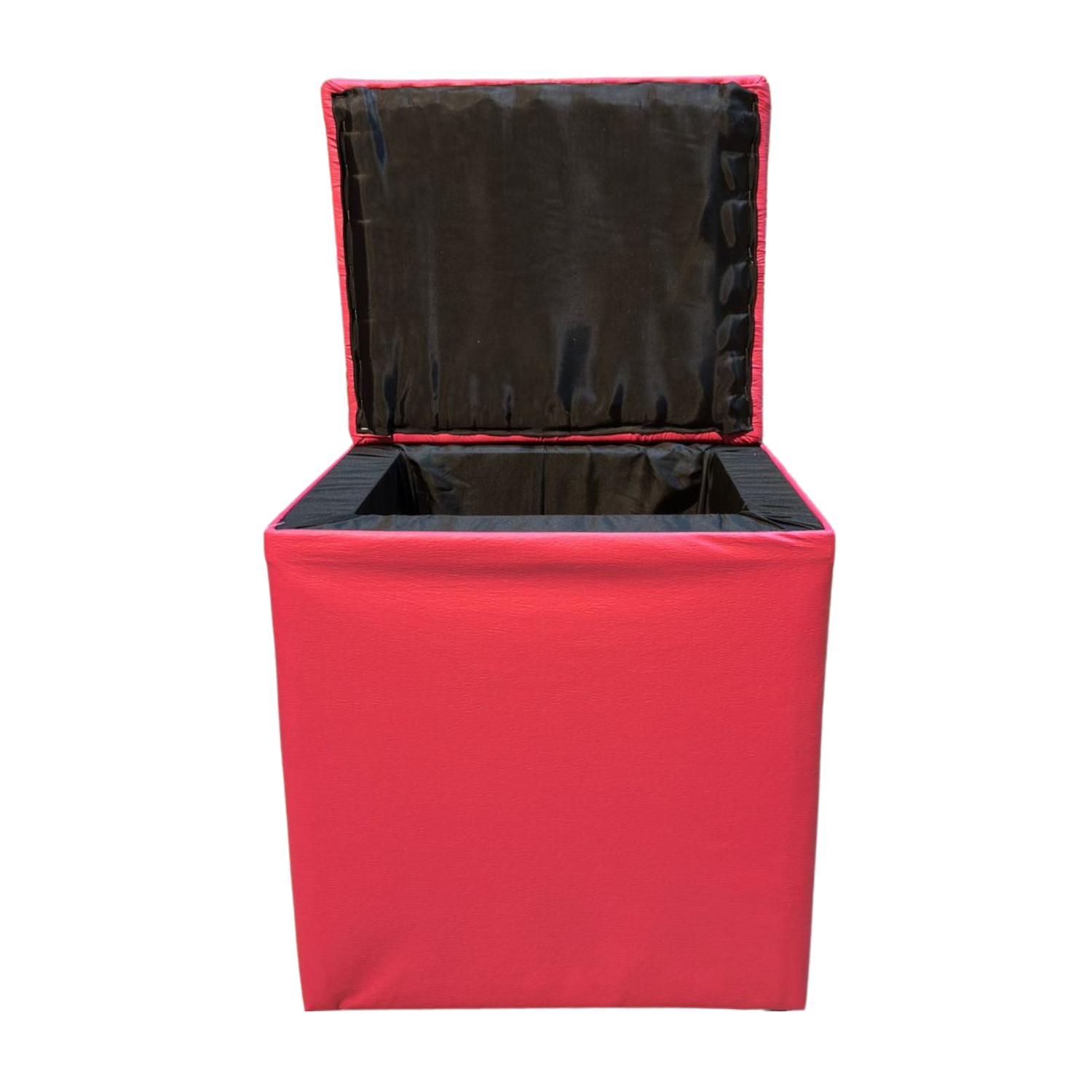 POUF MUEBLES RIMAR FUCSIA BAUL ECO CUERO - 5