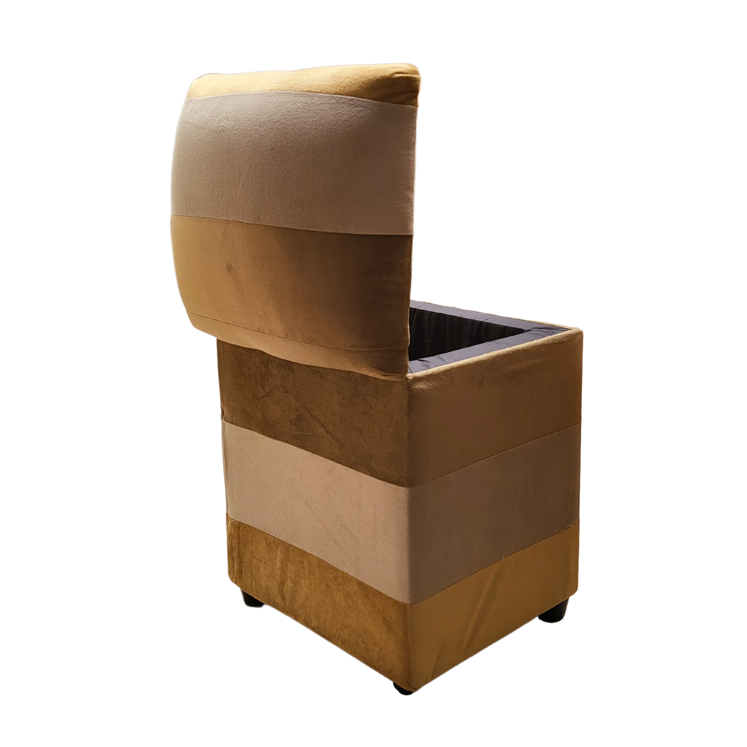 POUF MUEBLES RIMAR CAFÉ CLARO BAUL - 4