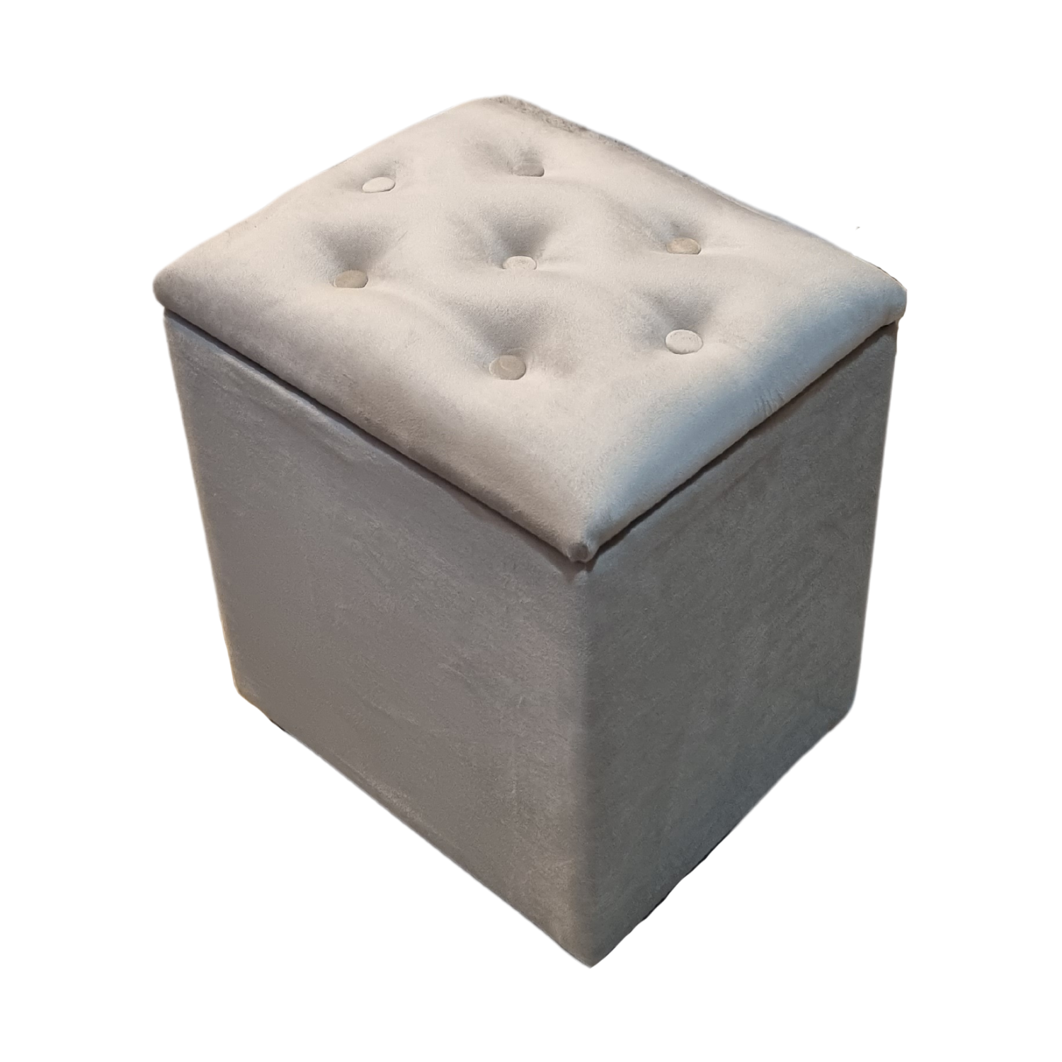 POUF MUEBLES RIMAR FELPA BEIGE BAUL - 3