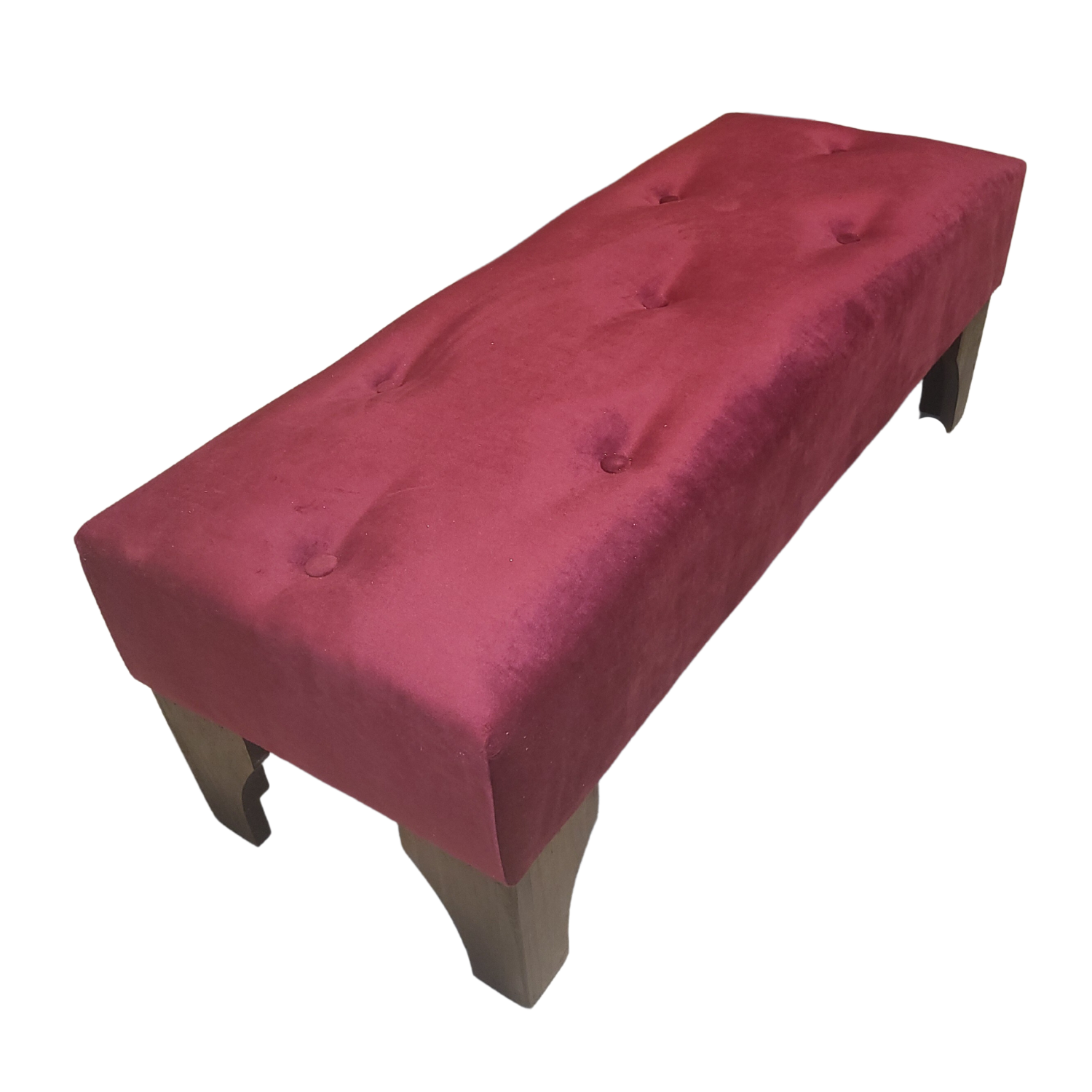 BANQUETA MUEBLES RIMAR BURDEO BOTONE FELPA 100X40X40 - 5