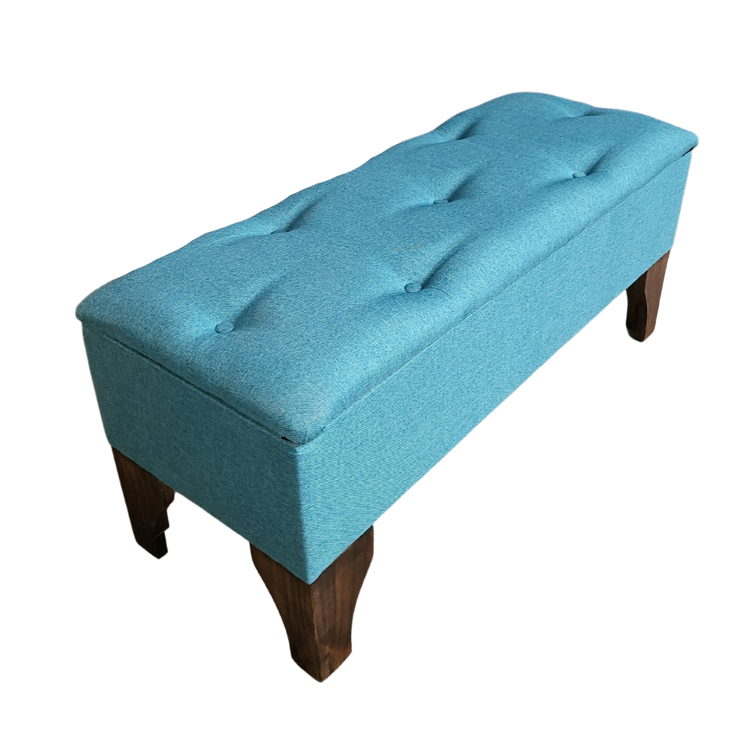 BANQUETA MUEBLES RIMAR TURQUESA BAUL LINO 105X40X45 - 2