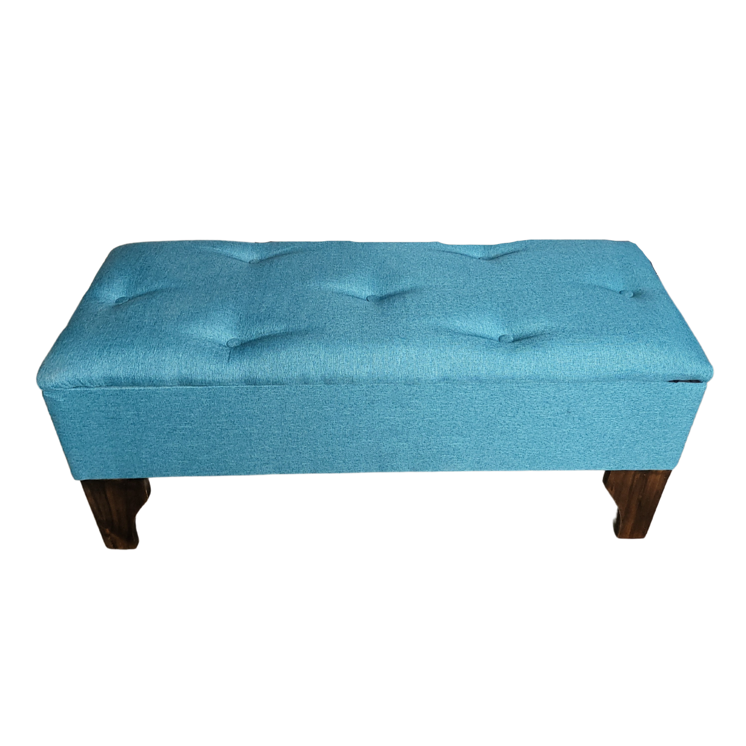 BANQUETA MUEBLES RIMAR TURQUESA BAUL LINO 105X40X45 - 4