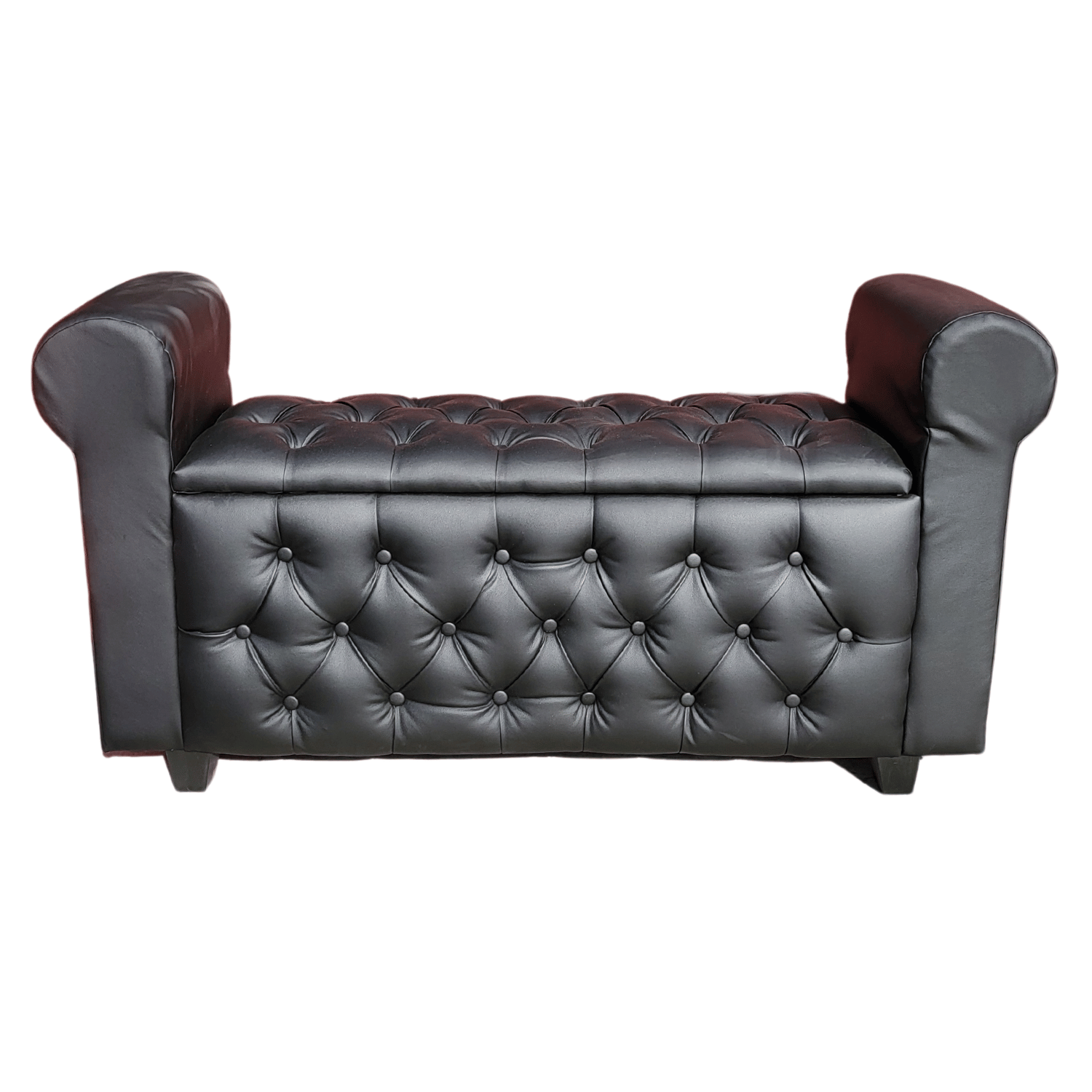 BANQUETA MUEBLES RIMAR BAUL CAPITONE CON BRAZO 135X40X50 - 1