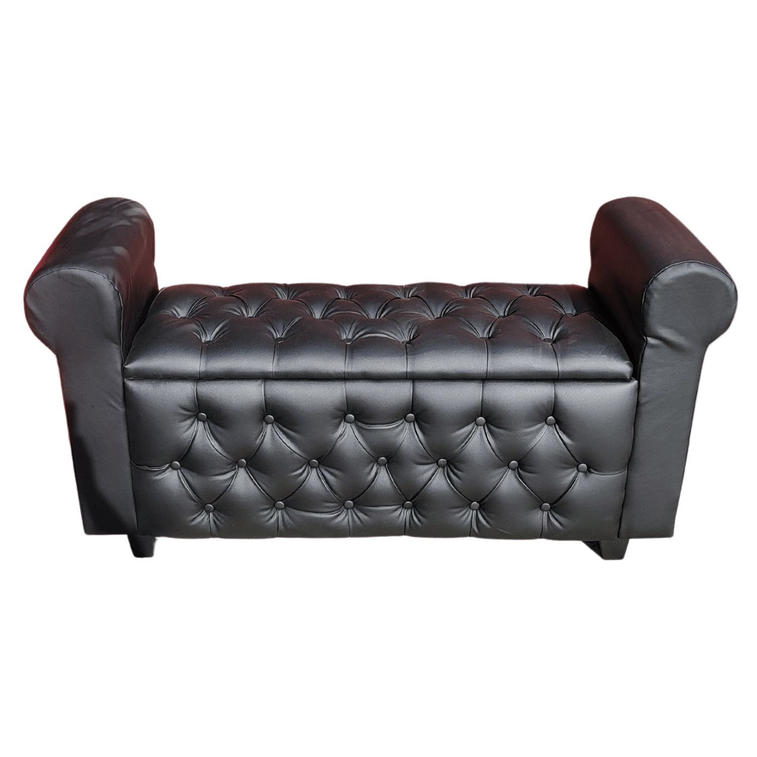 BANQUETA MUEBLES RIMAR BAUL CAPITONE CON BRAZO 135X40X50 - 3