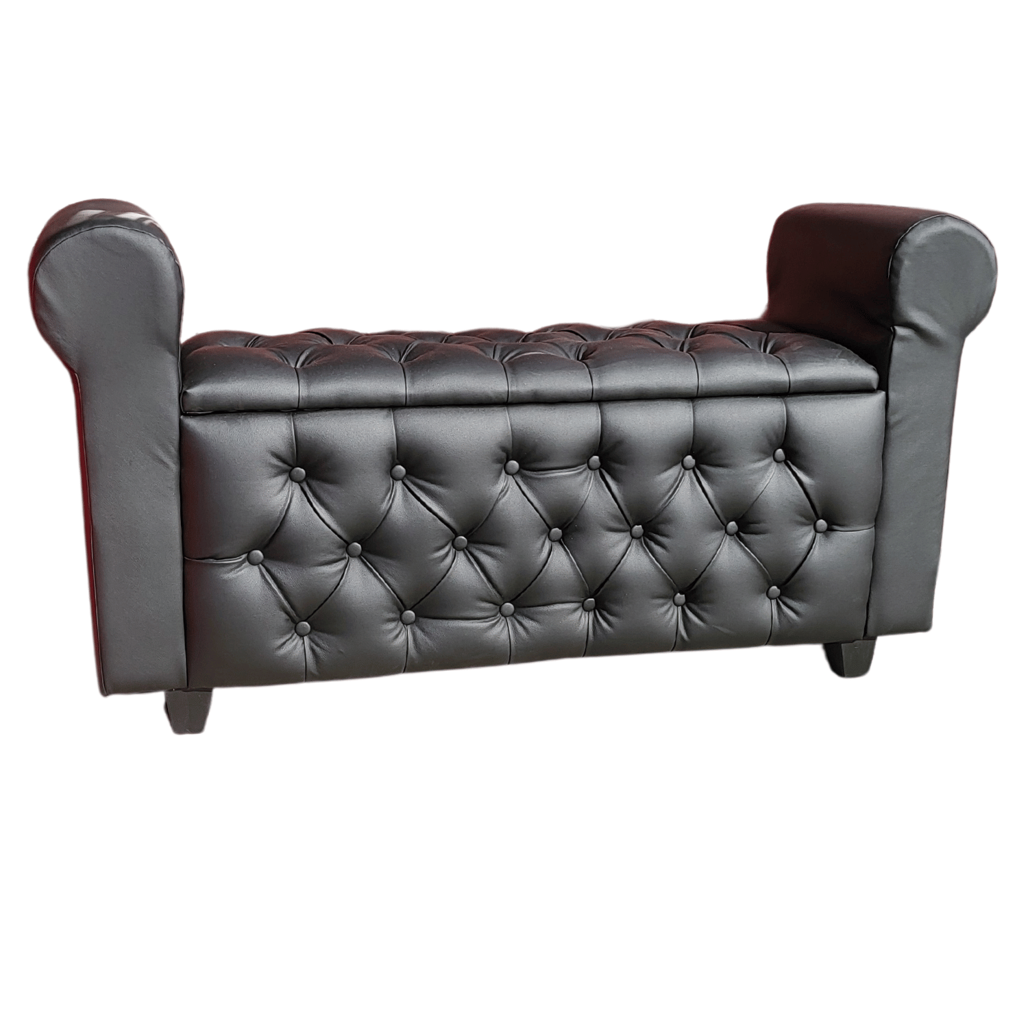 BANQUETA MUEBLES RIMAR BAUL CAPITONE CON BRAZO 135X40X50 - 4