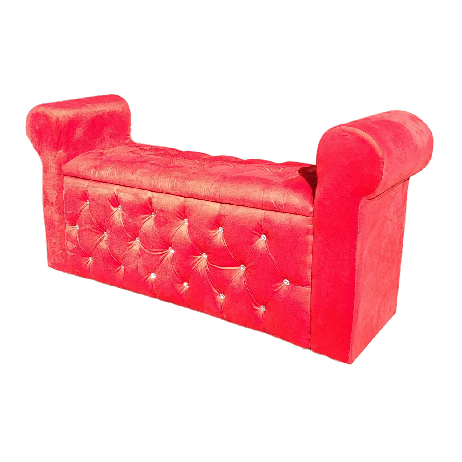 BANQUETA MUEBLES RIMAR BAUL CAPITONE CON BRAZO 135X40X50 - 3