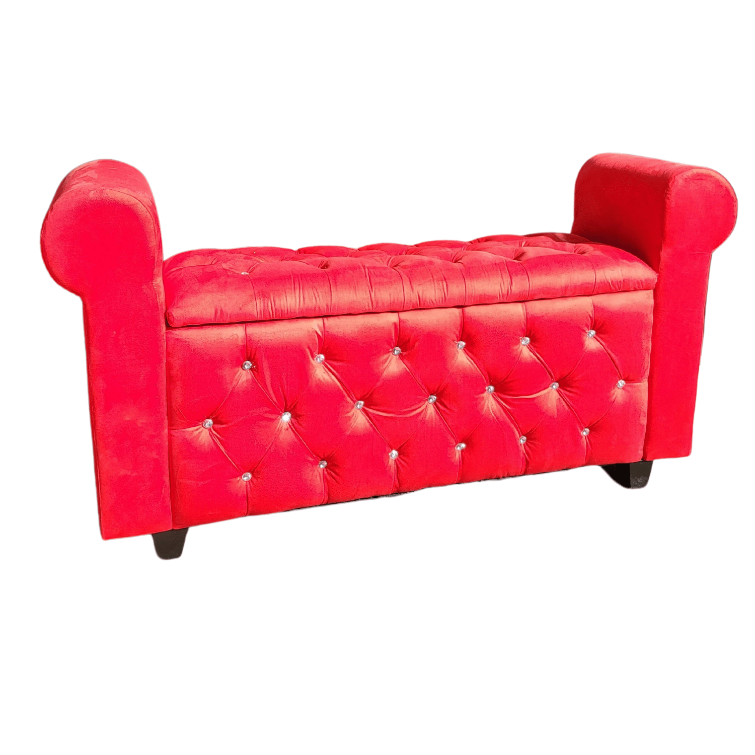 BANQUETA MUEBLES RIMAR BAUL CAPITONE CON BRAZO 135X40X50 - 4