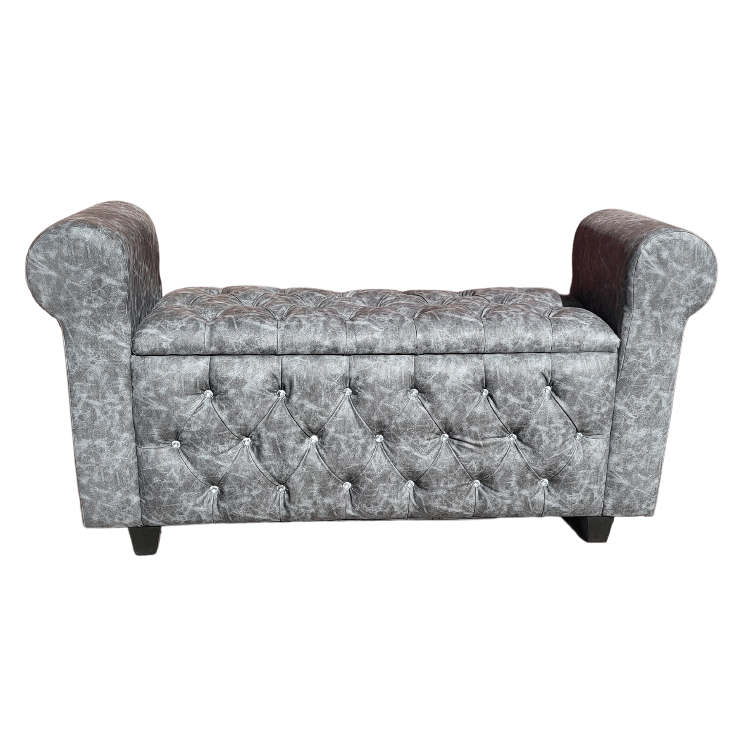 BANQUETA MUEBLES RIMAR BAUL CAPITONE CON BRAZO 135X40X50 - 4