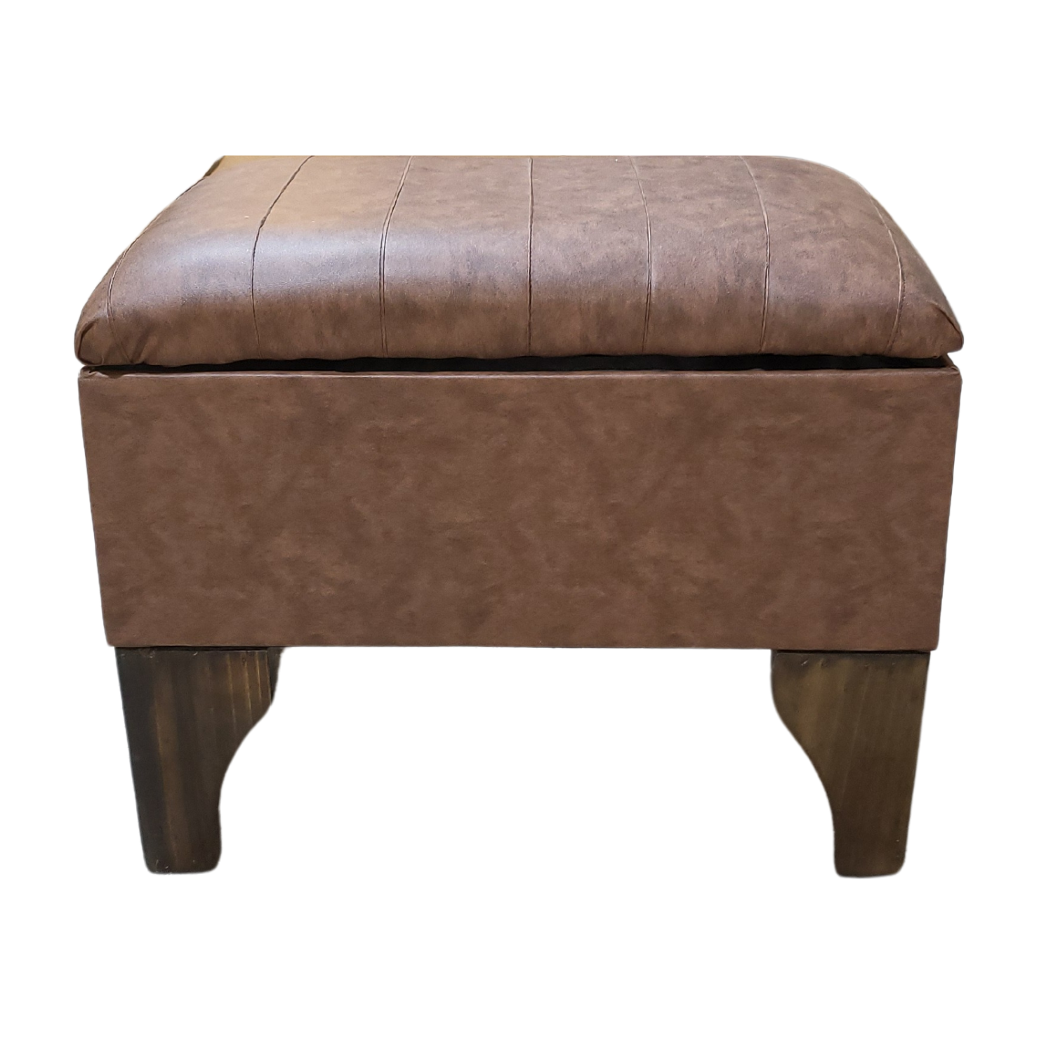 BANQUETA MUEBLES RIMAR BAUL CAFÉ LINEAL 60X40X45 - 1