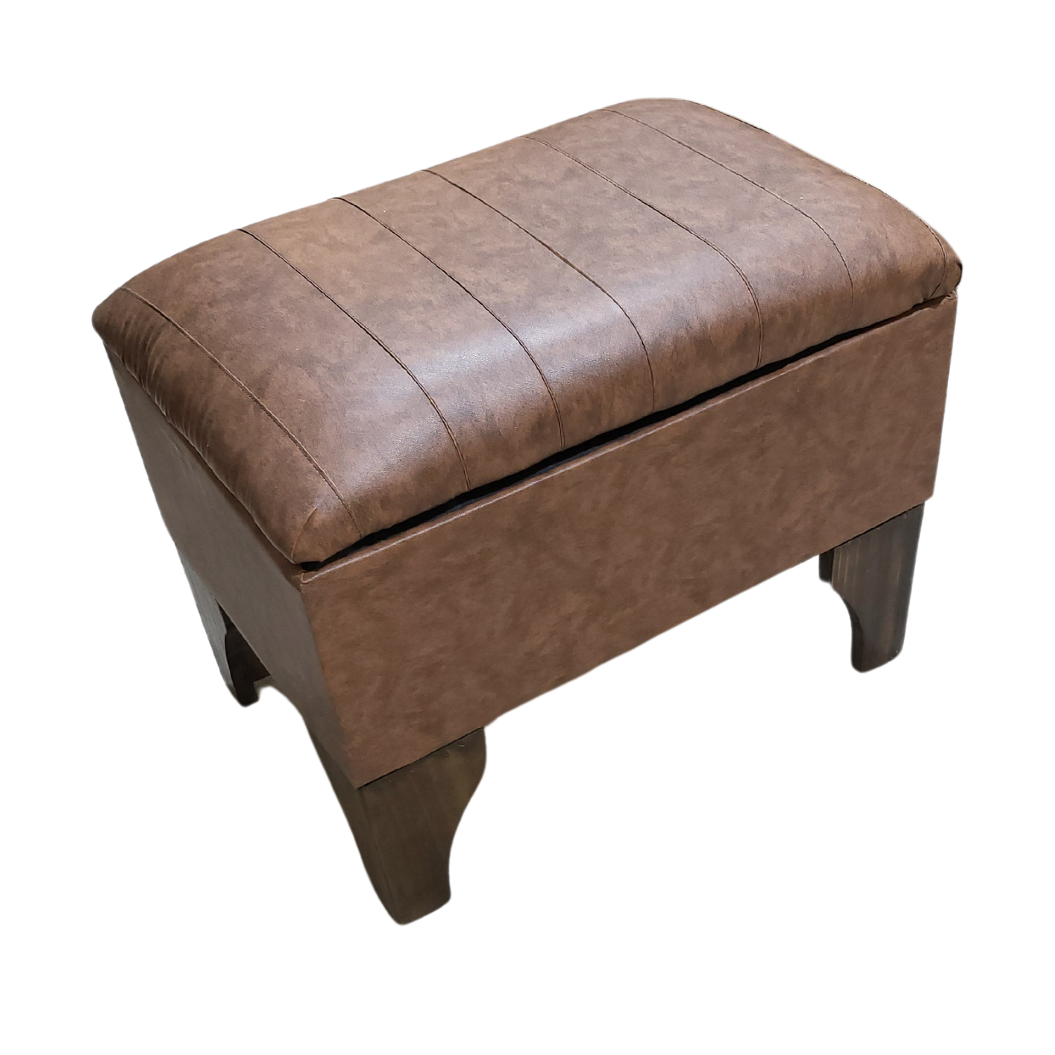 BANQUETA MUEBLES RIMAR BAUL CAFÉ LINEAL 60X40X45 - 2