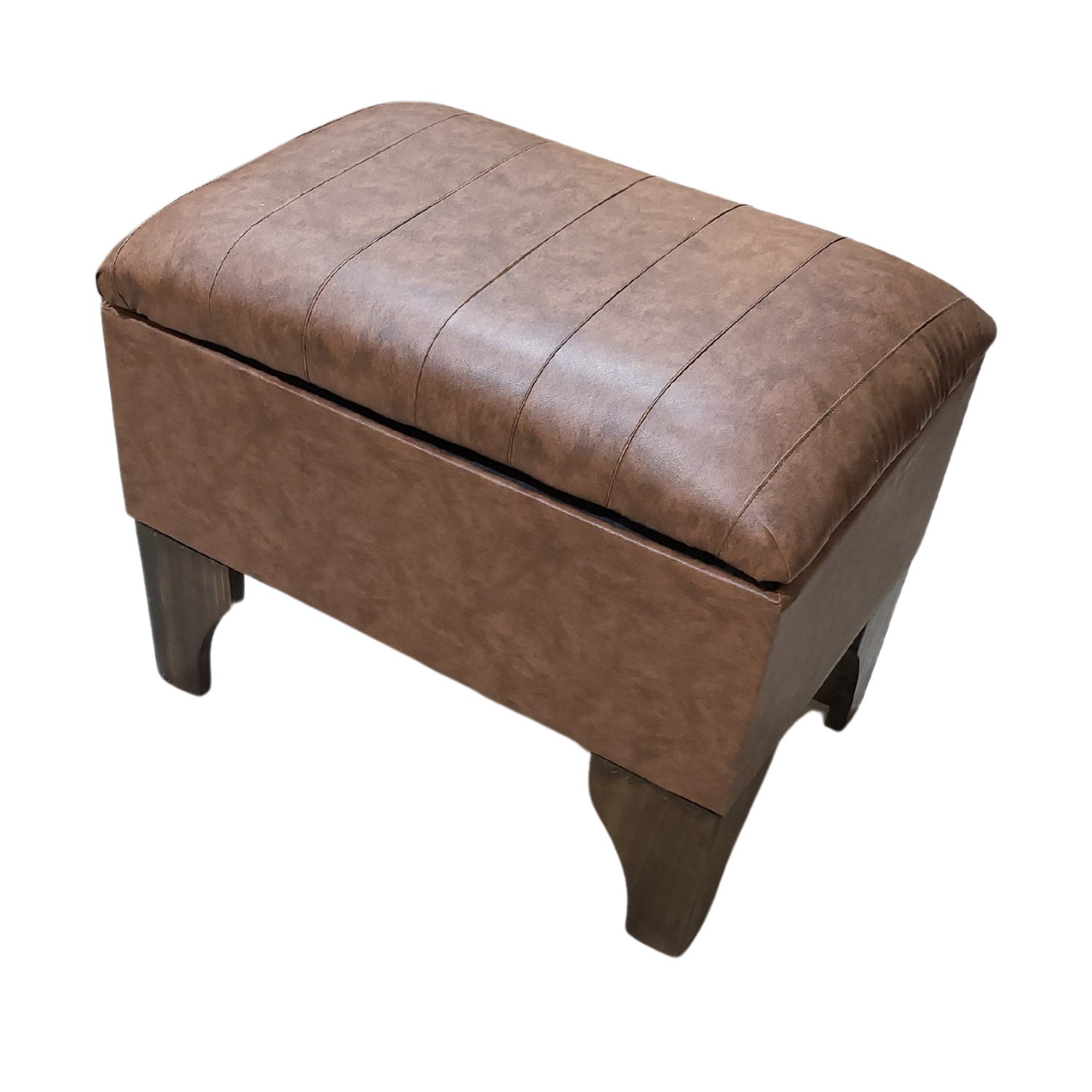 BANQUETA MUEBLES RIMAR BAUL CAFÉ LINEAL 60X40X45 - 3