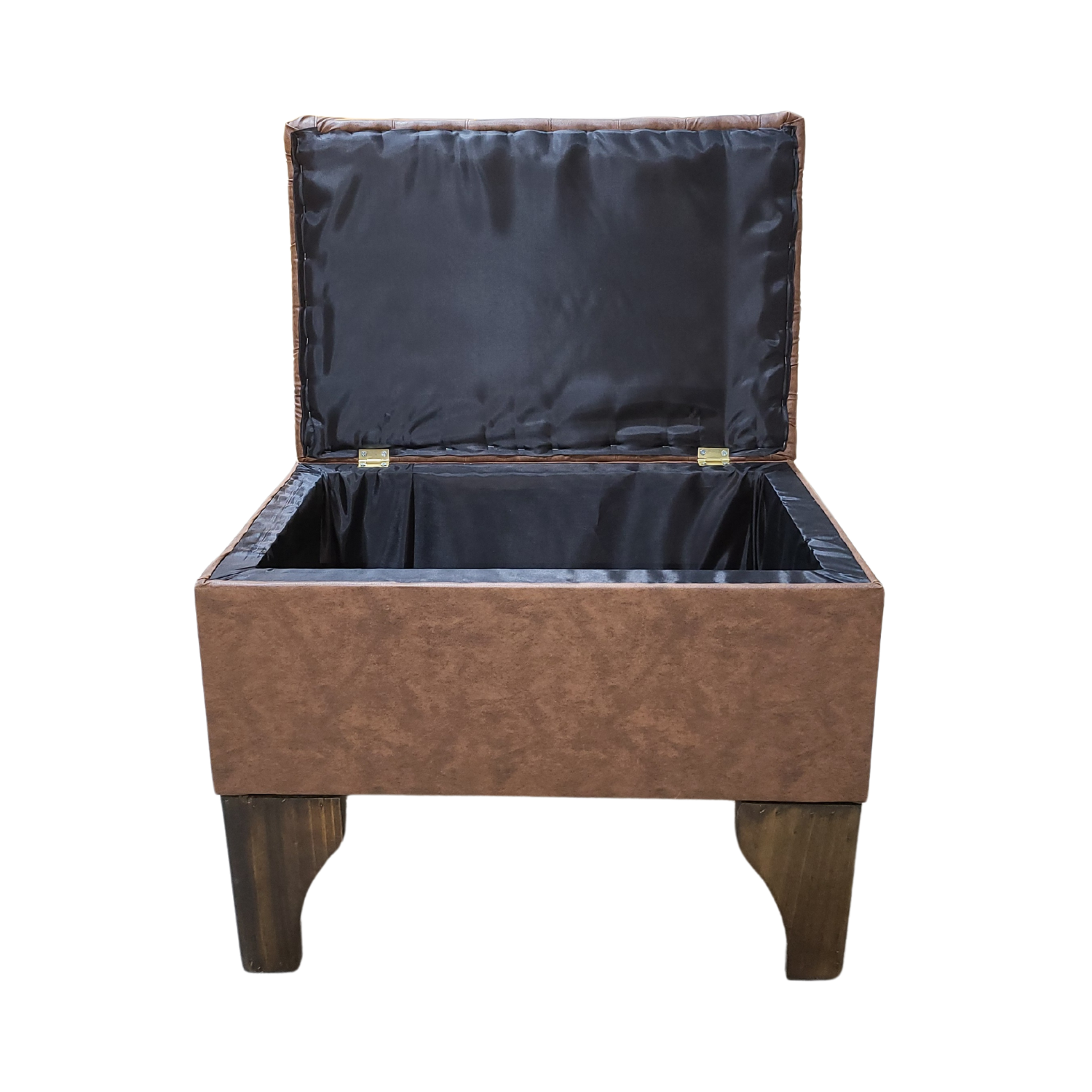 BANQUETA MUEBLES RIMAR BAUL CAFÉ LINEAL 60X40X45 - 4