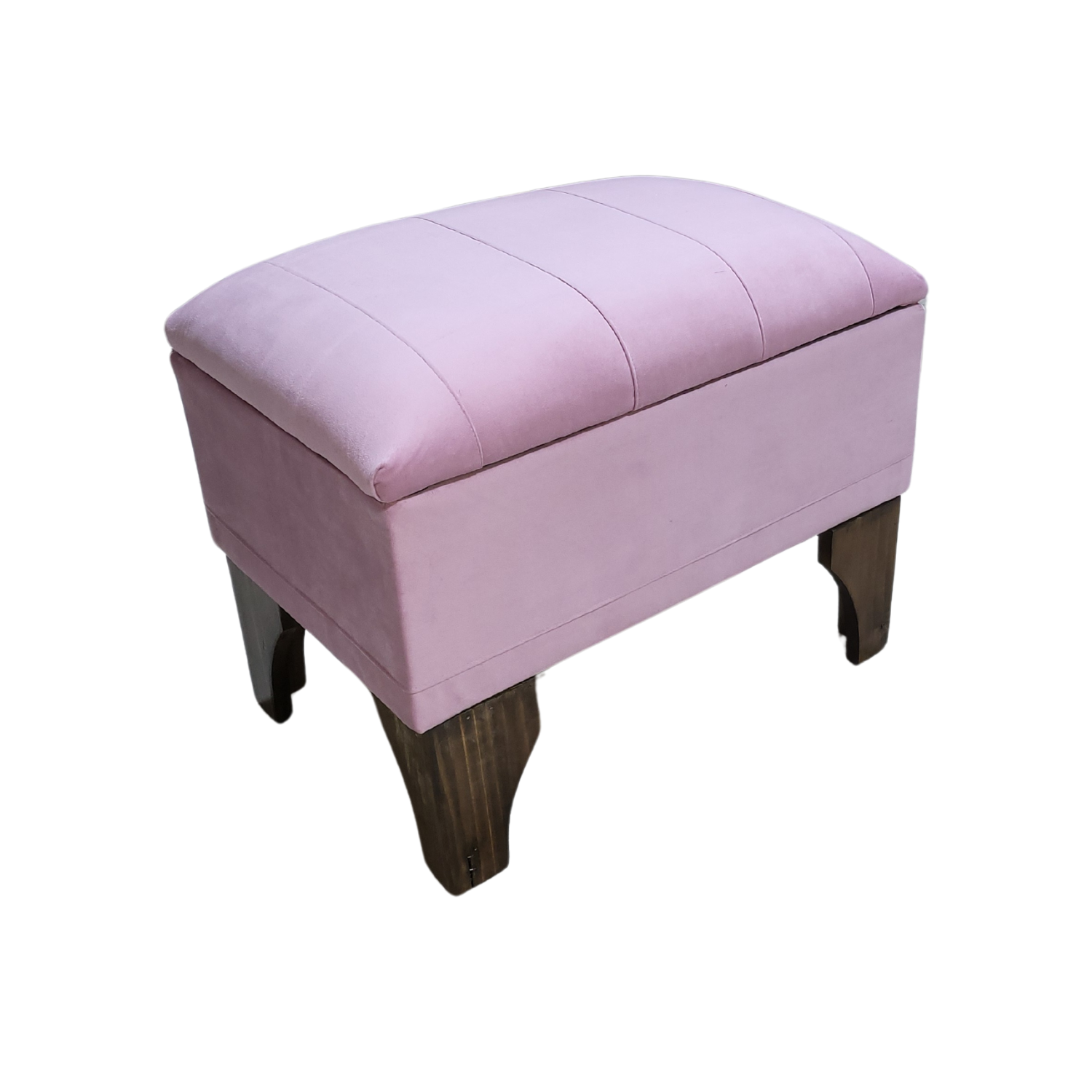 BANQUETA MUEBLES RIMAR BAUL PALO ROSA FELPA LINEAL 60X40X45 - 2